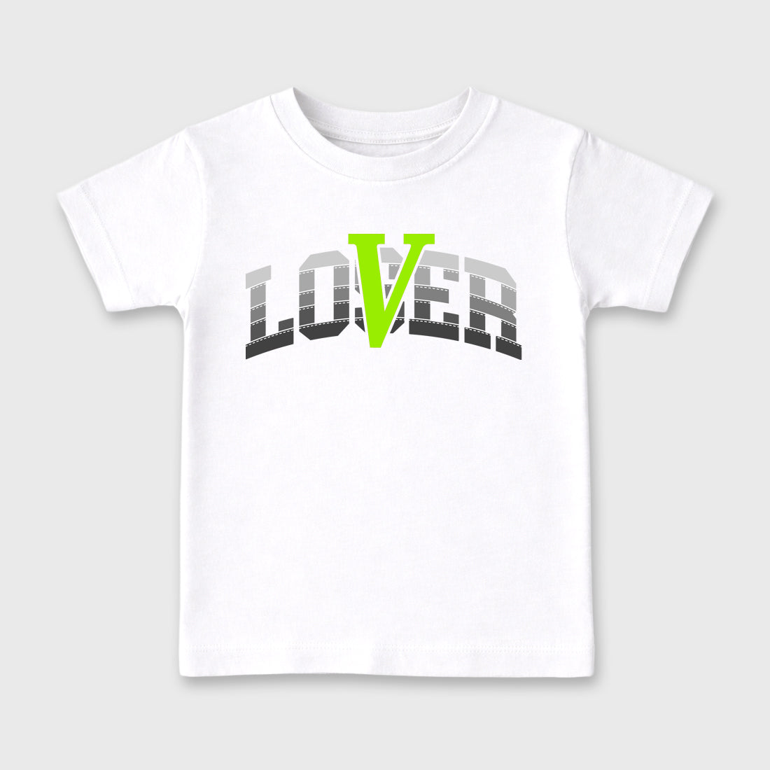 Sneaker match tees – Sneaker Tees To Match Air Max 95 Neon Yellow Shoes – Loser Lover Varsity Kids T-Shirt White 2