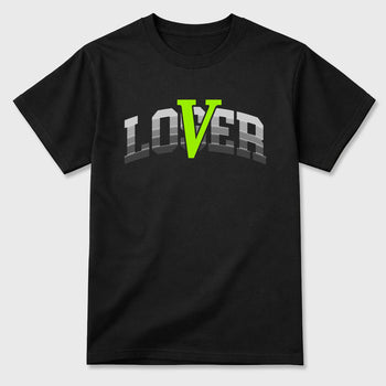 Sneaker match tees – Sneaker Tees To Match Air Max 95 Neon Yellow Shoes – Loser Lover Varsity Tee Black 2