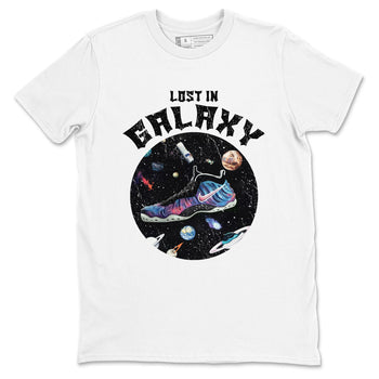 Foams One Galaxy shirts to match jordans Lost In Galaxy best t shirts to wear with jordans Air Foamposite One Galaxy match shoes to clothes SNRT Sneaker Tees unisex cotton White 2 shirts