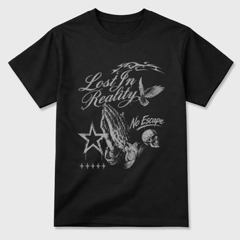 Sneaker match tees – Sneaker Tees To Match Air Jordan 6 Cap and Gown Shoes – Lost in Reality Tee Black 2