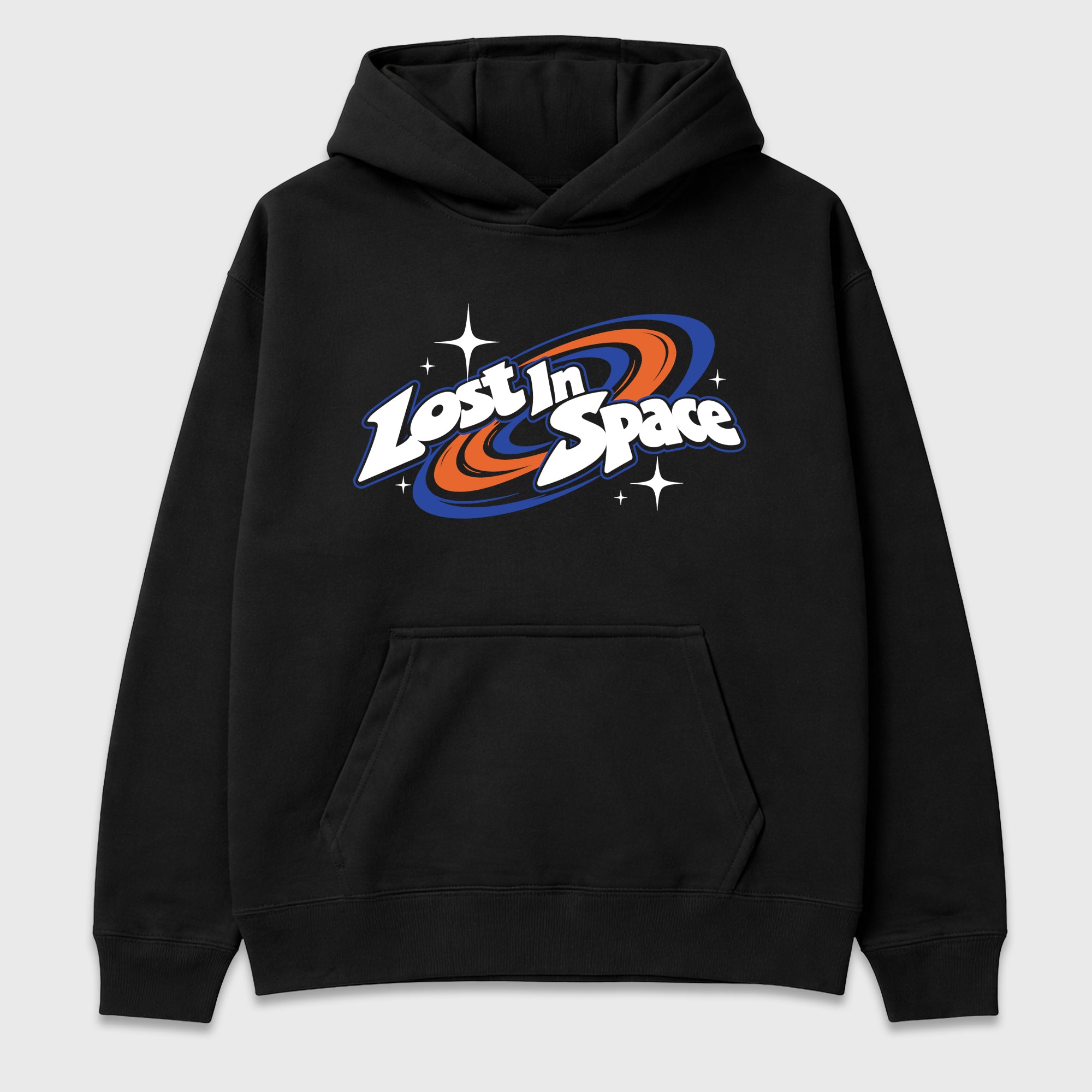 Lost in Space Graphic T-Shirt featuring original streetwear artwork designed to match the Air Jordan 8 Knicks. Black 2 Graphic Tee.