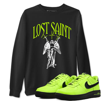 Air Force 1 Volt shirts to match jordans Lost Saint graphic tees Air Force 1 Volt t shirts to match sneakers SNRT Sneaker Tees unisex cotton Black 1 shirts
