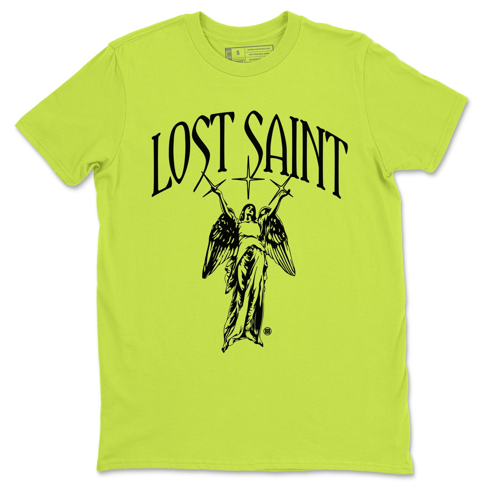 Air Force 1 Volt shirts to match jordans Lost Saint graphic tees Air Force 1 Volt t shirts to match sneakers SNRT Sneaker Tees unisex cotton Safety Green 2 shirts