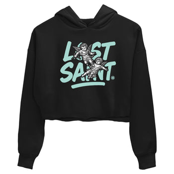 Lost Saint womens crop tee made to vibe with the Air Jordan 11 Igloo sneakers — the perfect match in Black 2.