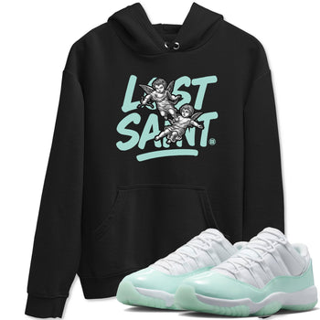 Lost Saint sneaker match t-shirt styled to complete your fit with the Air Jordan 11 Igloo sneakers, shown in Black 1.