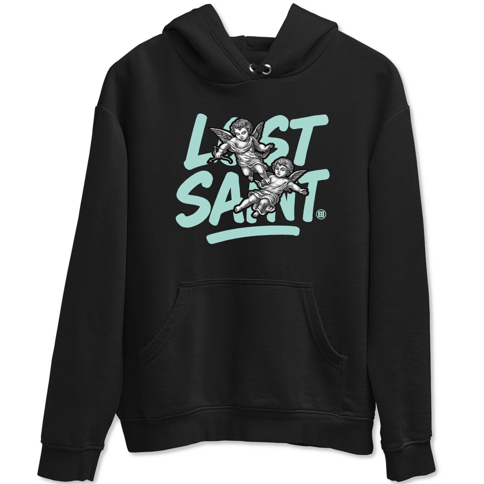 Lost Saint sneaker match t-shirt styled to complete your fit with the Air Jordan 11 Igloo sneakers, shown in Black 2.