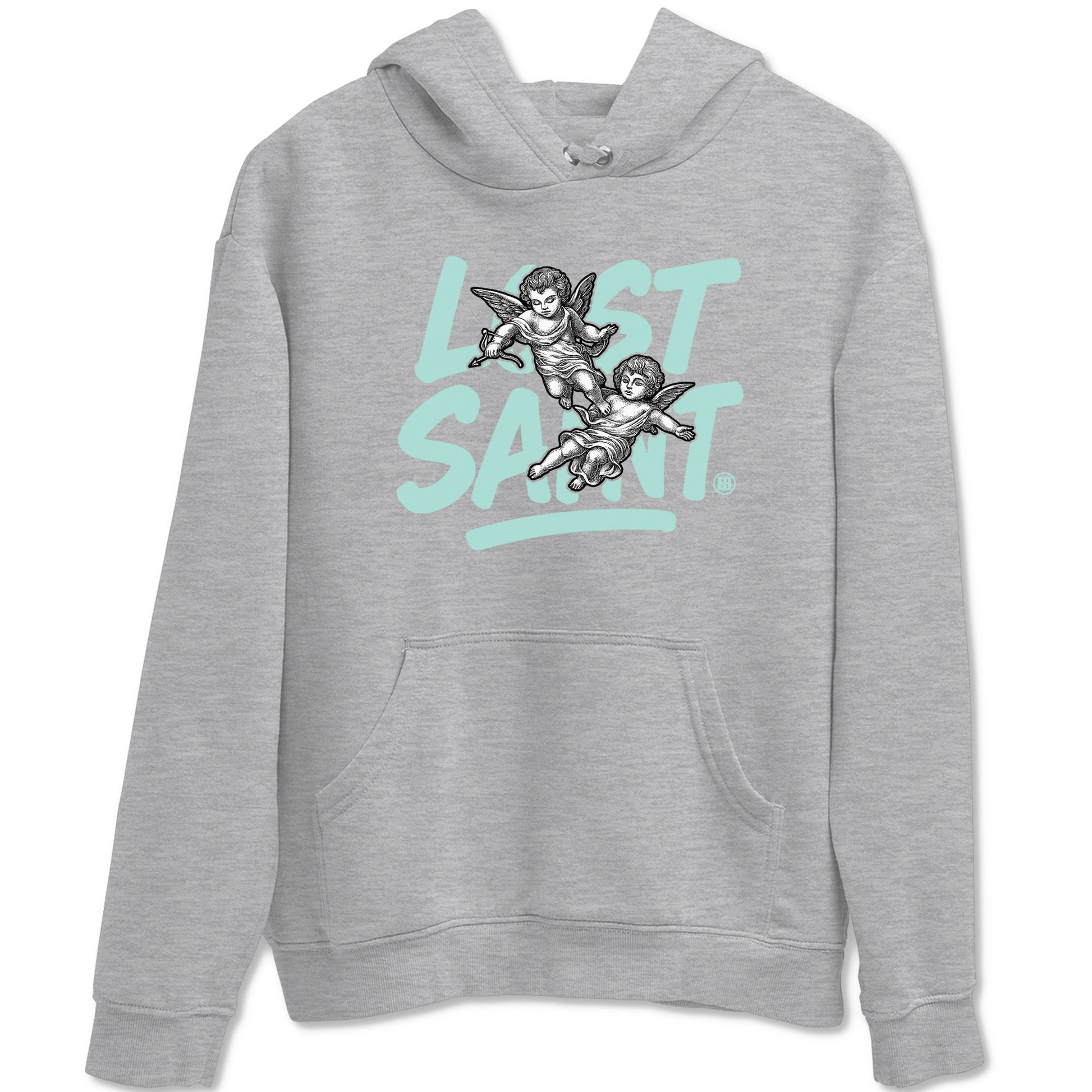 Lost Saint sneaker match t-shirt styled to complete your fit with the Air Jordan 11 Igloo sneakers, shown in Heather Grey 2.