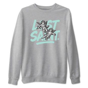 Lost Saint sneaker match t-shirt styled to complete your fit with the Air Jordan 11 Igloo sneakers, shown in Heather Grey 2.