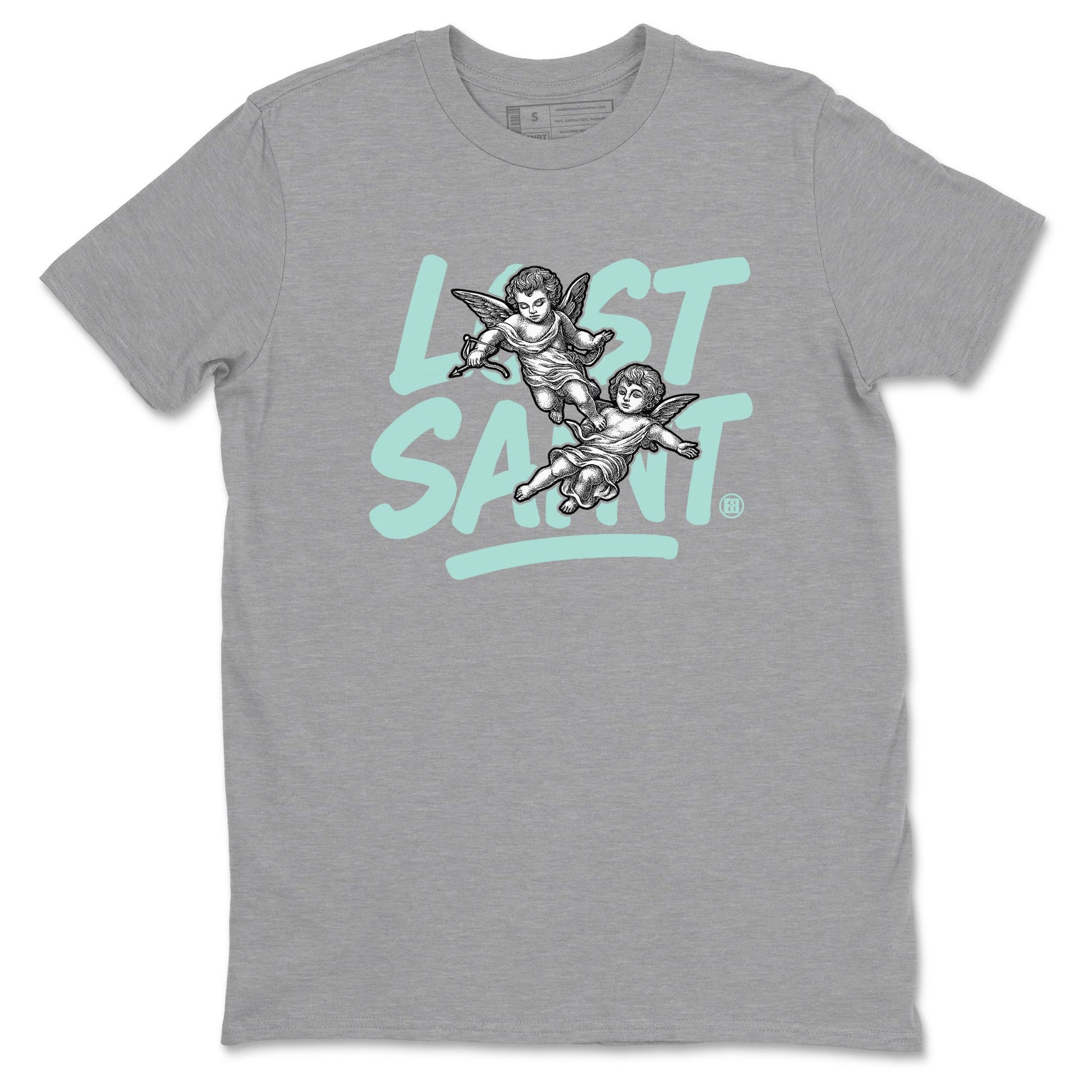 Lost Saint sneaker match t-shirt styled to complete your fit with the Air Jordan 11 Igloo sneakers, shown in Heather Grey 2.