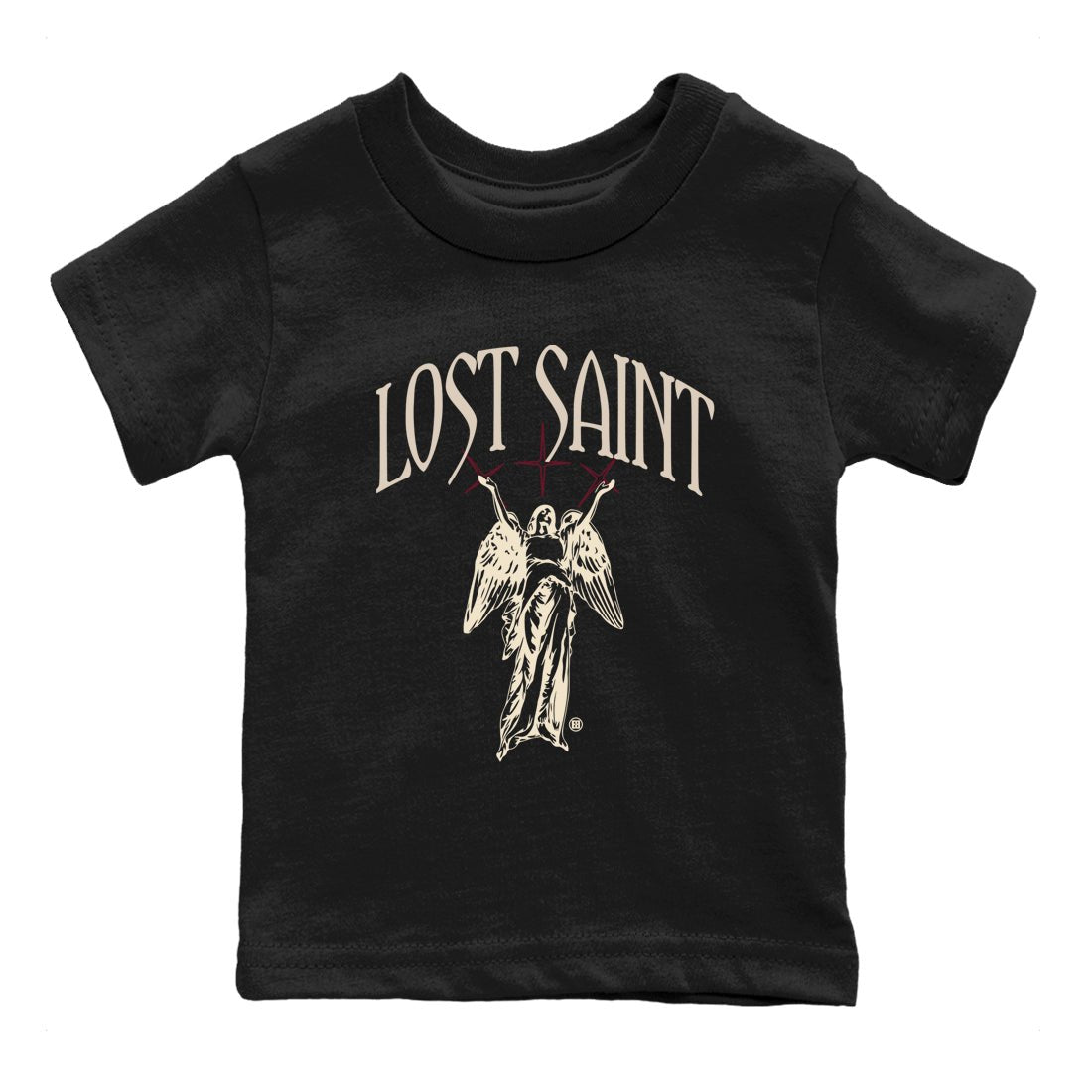 Air Jordan 4 A Ma Maniere x Fossil Stone shirts to match jordans Lost Saint graphic tees Air Jordan 4 A Ma Maniere x Fossil Stone t shirts to match sneakers SNRT Sneaker Tees Youth Baby Black 2 tee