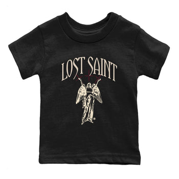 Air Jordan 4 A Ma Maniere x Fossil Stone shirts to match jordans Lost Saint graphic tees Air Jordan 4 A Ma Maniere x Fossil Stone t shirts to match sneakers SNRT Sneaker Tees Youth Baby Black 2 tee