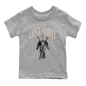 Air Jordan 4 A Ma Maniere x Fossil Stone shirts to match jordans Lost Saint graphic tees Air Jordan 4 A Ma Maniere x Fossil Stone t shirts to match sneakers SNRT Sneaker Tees Youth Baby Heather Grey 2 tee