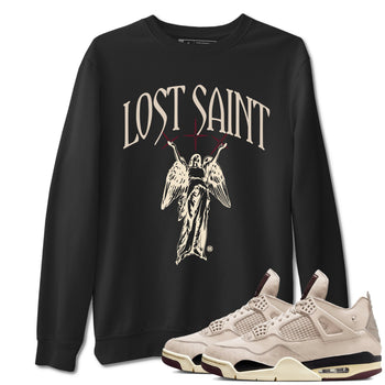 Air Jordan 4 A Ma Maniere x Fossil Stone shirts to match jordans Lost Saint graphic tees Air Jordan 4 A Ma Maniere x Fossil Stone t shirts to match sneakers SNRT Sneaker Tees unisex cotton Black 1 shirts