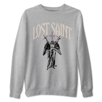 Air Jordan 4 A Ma Maniere x Fossil Stone shirts to match jordans Lost Saint graphic tees Air Jordan 4 A Ma Maniere x Fossil Stone t shirts to match sneakers SNRT Sneaker Tees unisex cotton Heather Grey 2 shirts