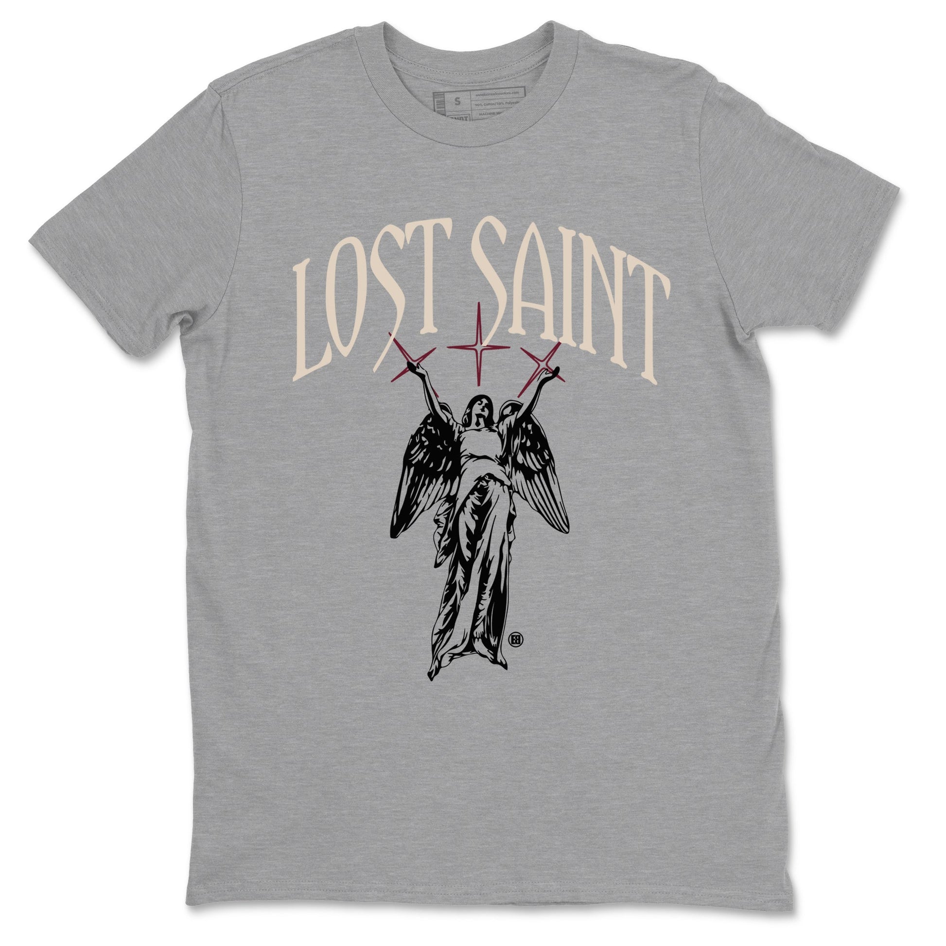 Air Jordan 4 A Ma Maniere x Fossil Stone shirts to match jordans Lost Saint graphic tees Air Jordan 4 A Ma Maniere x Fossil Stone t shirts to match sneakers SNRT Sneaker Tees unisex cotton Heather Grey 2 shirts