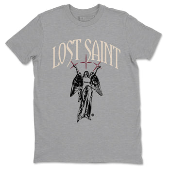 Air Jordan 4 A Ma Maniere x Fossil Stone shirts to match jordans Lost Saint graphic tees Air Jordan 4 A Ma Maniere x Fossil Stone t shirts to match sneakers SNRT Sneaker Tees unisex cotton Heather Grey 2 shirts