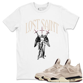 Air Jordan 4 A Ma Maniere x Fossil Stone shirts to match jordans Lost Saint graphic tees Air Jordan 4 A Ma Maniere x Fossil Stone t shirts to match sneakers SNRT Sneaker Tees unisex cotton White 1 shirts