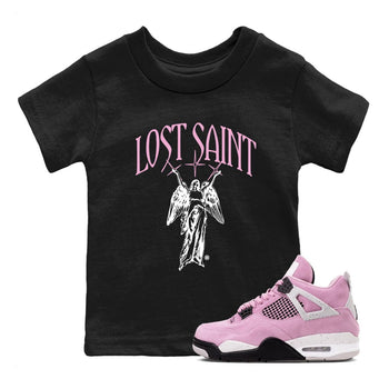 Air Jordan 4 Orchid shirts to match jordans Lost Saint graphic tees 4s Orchid t shirts to match sneakers SNRT Sneaker Tees Youth Baby Black 1 tee