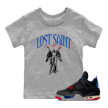4s Rare Air shirts to match jordans Lost Saint graphic tees Air Jordan 4 Rare Air t shirts to match sneakers SNRT Sneaker Tees Youth Baby Heather Grey 1 tee