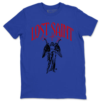 4s Rare Air shirts to match jordans Lost Saint graphic tees Air Jordan 4 Rare Air t shirts to match sneakers SNRT Sneaker Tees unisex cotton Royal Blue 2 shirts