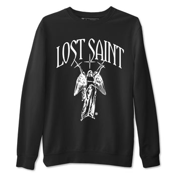4s White Thunder shirts to match jordans Lost Saint graphic tees Air Jordan 4 White Thunder t shirts to match sneakers SNRT Sneaker Tees unisex cotton Black 2 shirts