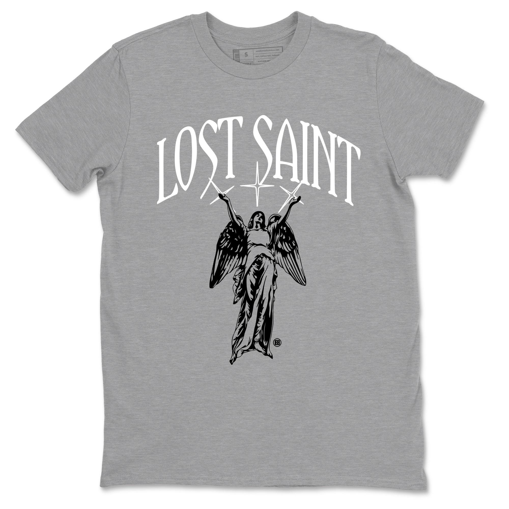 4s White Thunder shirts to match jordans Lost Saint graphic tees Air Jordan 4 White Thunder t shirts to match sneakers SNRT Sneaker Tees unisex cotton Heather Grey 2 shirts