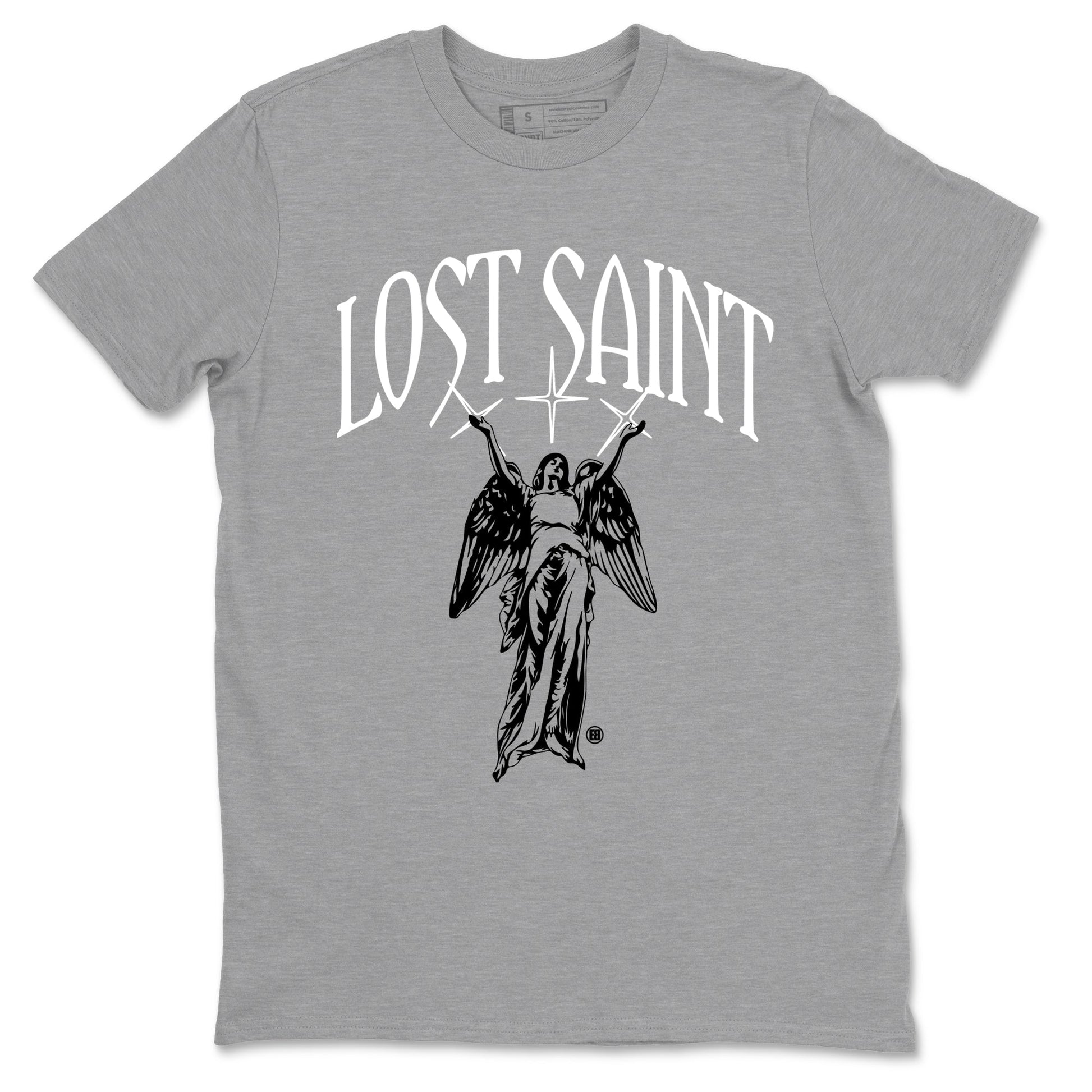4s White Thunder shirts to match jordans Lost Saint graphic tees Air Jordan 4 White Thunder t shirts to match sneakers SNRT Sneaker Tees unisex cotton Heather Grey 2 shirts