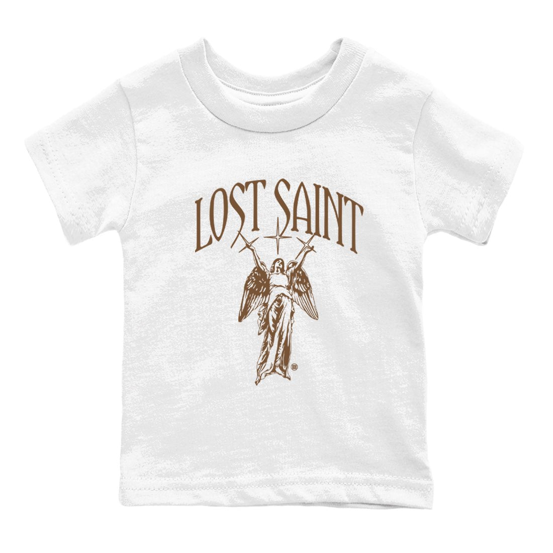 Jordan Jumpman Jack Travis Scott Dark Mocha shirts to match jordans Lost Saint graphic tees Jordan Jumpman Jack Travis Scott Dark Mocha t shirts to match sneakers SNRT Sneaker Tees Youth Baby White 2 tee