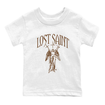 Jordan Jumpman Jack Travis Scott Dark Mocha shirts to match jordans Lost Saint graphic tees Jordan Jumpman Jack Travis Scott Dark Mocha t shirts to match sneakers SNRT Sneaker Tees Youth Baby White 2 tee