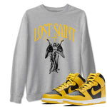 Dunk Wu Tang shirts to match jordans Lost Saint graphic tees Dunk High Wu Tang t shirts to match sneakers SNRT Sneaker Tees unisex cotton Heather Grey 1 shirts