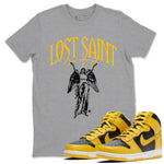 Dunk Pollen shirts to match jordans Lost Saint graphic tees Dunk High Pollen t shirts to match sneakers SNRT Sneaker Tees unisex cotton Heather Grey 1 shirts