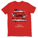 Air Jordan 1 High OG Black Toe shirts to match jordans Love Conquers All Things best t shirts to wear with jordans Air Jordan 1 Black Toe Reimgained match shoes to clothes SNRT Sneaker Tees unisex cotton Red 2 shirts