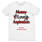 Air Jordan 1 High OG Black Toe shirts to match jordans Love Conquers All Things best t shirts to wear with jordans Air Jordan 1 Black Toe Reimgained match shoes to clothes SNRT Sneaker Tees unisex cotton White 2 shirts