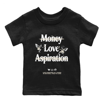 11s Pearl Sneaker match tees – Sneaker Tees To Match Jordan 11 Pearl Sneakers – Love Conquers All Things Kids Graphic T-Shirt Black 2