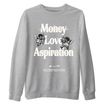 11s Pearl Sneaker match tees – Sneaker Tees To Match Jordan 11 Pearl Sneakers – Love Conquers All Things Graphic Tee Heather Grey 2
