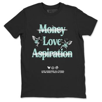 Love Conquers All Things sneaker match t-shirt styled to complete your fit with the Air Jordan 11 Igloo sneakers, shown in Black 2.