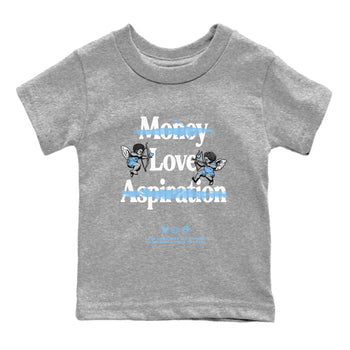 11s Legend Blue shirts to match jordans Love Conquers All Things best t shirts to wear with jordans Air Jordan 11 Retro Legend Blue match shoes to clothes SNRT Sneaker Tees Youth Baby Heather Grey 2 tee