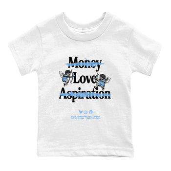 11s Legend Blue shirts to match jordans Love Conquers All Things best t shirts to wear with jordans Air Jordan 11 Retro Legend Blue match shoes to clothes SNRT Sneaker Tees Youth Baby White 2 tee