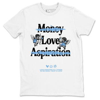 11s Legend Blue shirts to match jordans Love Conquers All Things best t shirts to wear with jordans Air Jordan 11 Retro Legend Blue match shoes to clothes SNRT Sneaker Tees unisex cotton White 2 shirts