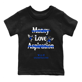 12s Blueberry shirts to match jordans Love Conquers All Things best t shirts to wear with jordans Air Jordan 12 Retro Blueberry match shoes to clothes SNRT Sneaker Tees Youth Baby Black 2 tee