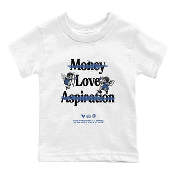 3s For The Love to match jordans Love Conquers All Things best t shirts to wear with jordans A Ma Maniere x Air Jordan 3 Diffused Blue match shoes to clothes SNRT Sneaker Tees Youth Baby White 2 tee