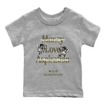 Sneaker Threads – Sneaker Tees To Match Air Jordan 3 Medium Olive – Love Conquers All Things Youth Graphic Tee Heather Grey 2. Perfect for Jordan releases 2025 colorways.