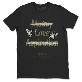 Sneaker Threads – Sneaker Tees To Match Air Jordan 3 Medium Olive – Love Conquers All Things Graphic Tee Black 2. Perfect for Jordan releases 2025 colorways.
