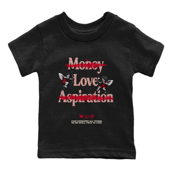 3s Valentines Day shirts to match jordans Love Conquers All Things best t shirts to wear with jordans Air Jordan 3 Valentines Day match shoes to clothes SNRT Sneaker Tees Youth Baby Black 2 tee