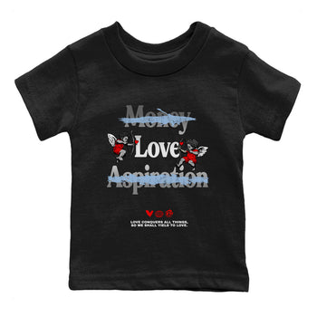 AJ5 Reimagined shirts to match jordans Love Conquers All Things best t shirts to wear with jordans Air Jordan 5 Retro OG Reimagined match shoes to clothes SNRT Sneaker Tees Youth Baby Black 2 tee
