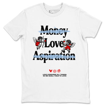 AJ5 Reimagined shirts to match jordans Love Conquers All Things best t shirts to wear with jordans Air Jordan 5 Retro OG Reimagined match shoes to clothes SNRT Sneaker Tees unisex cotton White 2 shirts