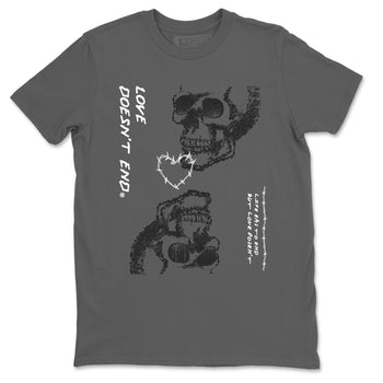 4 Wet Cement shirts to match jordans Love Doesn't End sneaker match tees Air Jordan 4 Retro Wet Cement SNRT Sneaker Release Tees unisex cotton Cool Grey 2 crew neck shirts