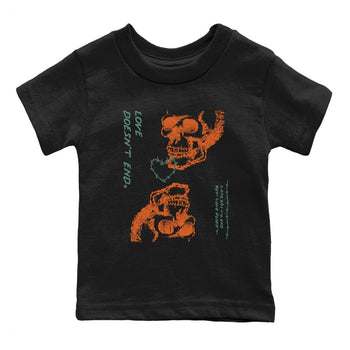 Dunk Low Ceramic shirts to match jordans Love Doesn't End sneaker match tees Dunk Ceramic match shoes to clothes SNRT Sneaker Tees Youth Baby Black 2 tee
