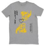 Dunk High Pollen shirts to match jordans Love Doesn't End sneaker match tees Dunk High Pollen match shoes to clothes SNRT Sneaker Tees unisex cotton Heather Grey 2 shirts