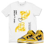 Dunk High Pollen shirts to match jordans Love Doesn't End sneaker match tees Dunk High Pollen match shoes to clothes SNRT Sneaker Tees unisex cotton White 1 shirts